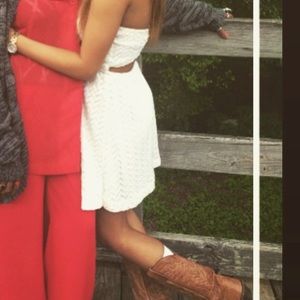 Strapless White Dress!